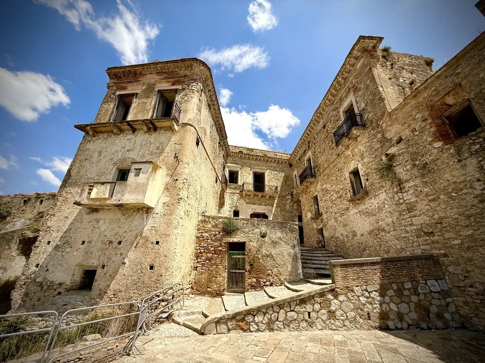 Craco ghost town abandoned palazzo, Basilicata southern Italy
