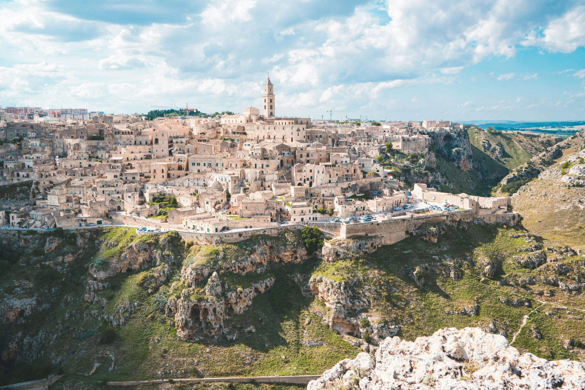 Sassi di Matera UNESCO World Heritage Site cave dwellings, Basilicata Italy